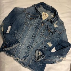 Ripped jean jacket